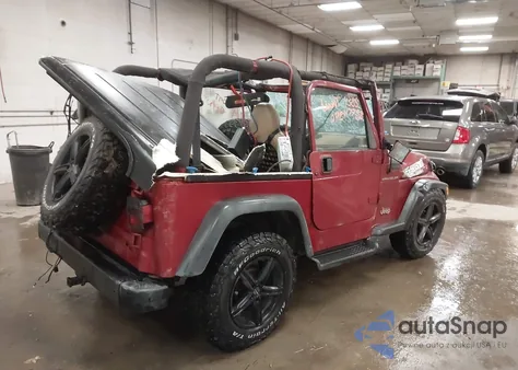 1999 Jeep Wrangler Se из США, поврежденный, VIN 1J4FY29P5XP407399